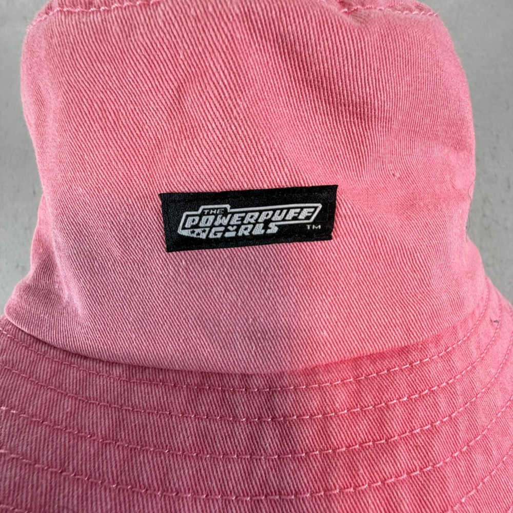 Powerpuff Girls Pink Bucket Hat‎ Cartoon Network Embroidered Y2K One Size